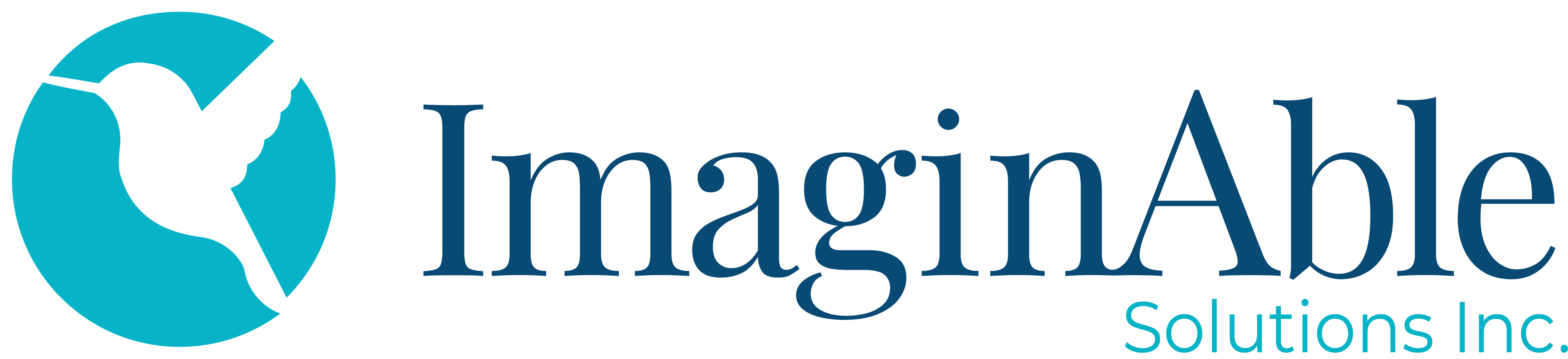ImaginAble Solutions Logo with hummingbird Icon