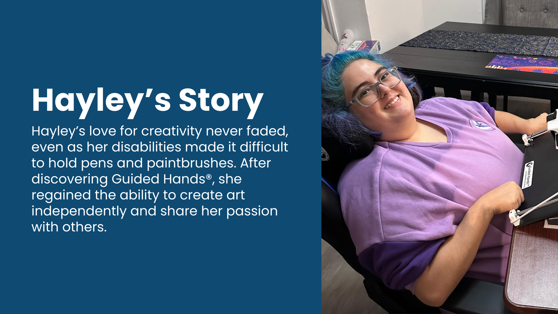 I felt like I lost a part of myself until Guided Hands: Hayley's story ...
