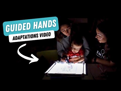 video showcase how you can adapt Guided Hands to better enable you to use the hand mobility device.